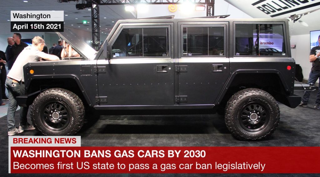 Washington Bans Gas Cars By 2030 - Driverbase